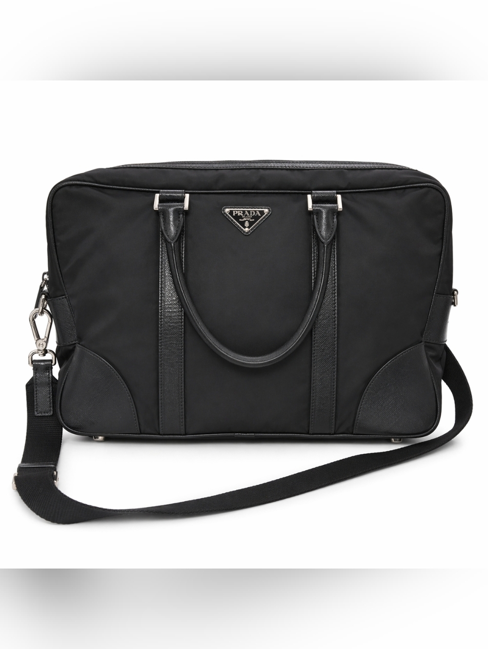 PRICE DROP - PRADA Tessuto Nylon and Saffiano leather Briefcase